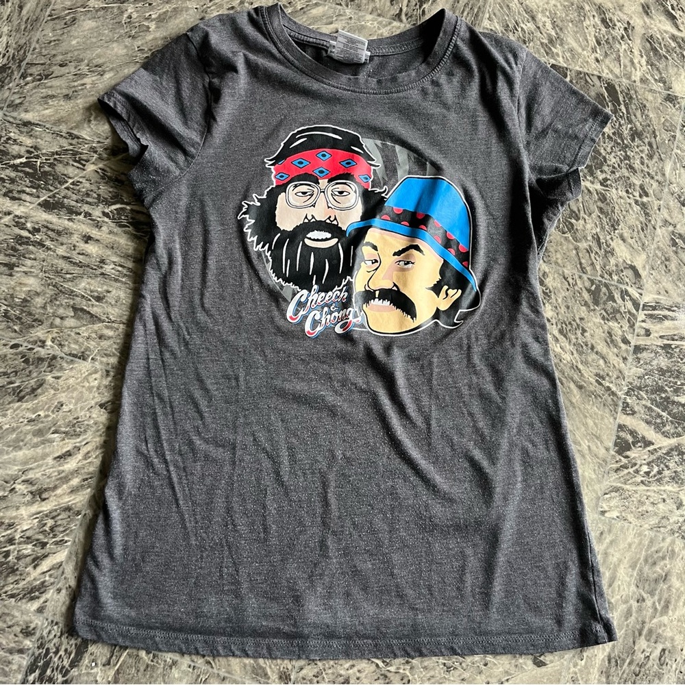 Cheech & Chong Graphic Tee - Gray